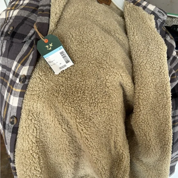 🩶New Outdoor life🖤flannel men’s shirt size(S/C) - Picture 7 of 10